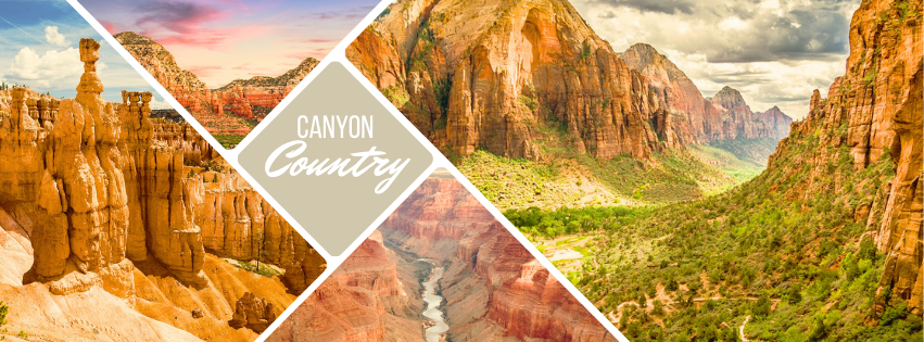 Natural Photo Collage Mountains Travel Facebook Cover